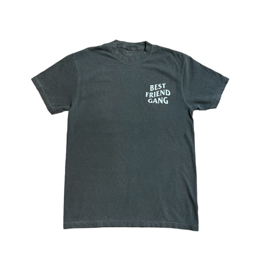 Best Friend Gang Wavy Black Tee