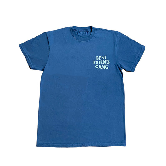 Best Friend Gang Wavy Blue Tee