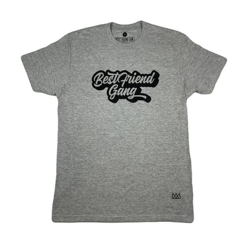 Best Friend Gang Hypebeast Gray Crew Tee