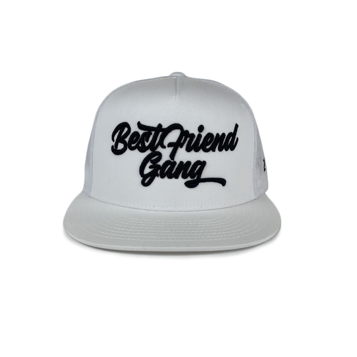 Best Friend Gang Hypebeast White Trucker Hat